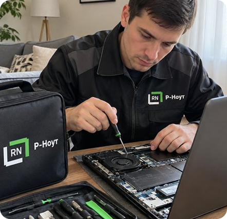 Мастер «Р-Ноут» ремонтирует ноутбук HP на выезде