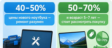 Когда ремонт ноутбука HP выгоден, а когда нет