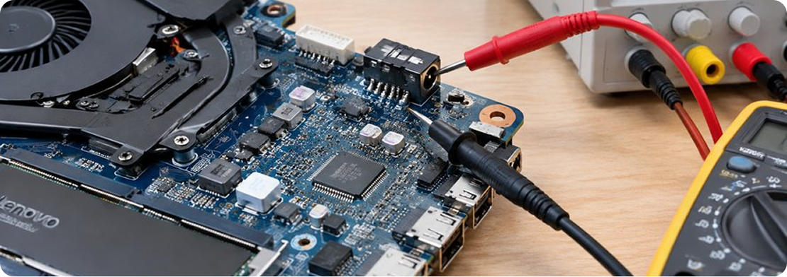 Ремонт цепей питания ноутбука Lenovo
