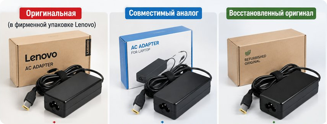 Оригинальные, совместимые и восстановленные запчасти для Lenovo