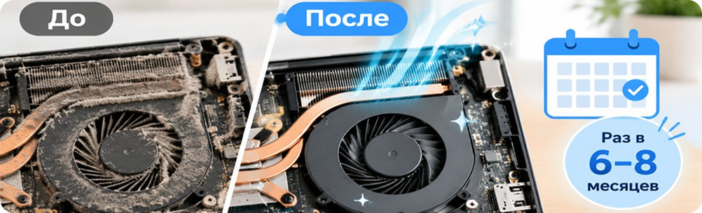 Чистка ноутбука Lenovo от пыли
