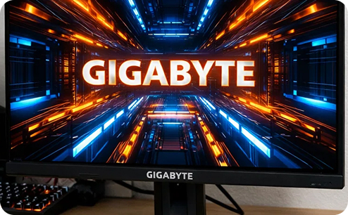 Замена матрицы монитора GIGABYTE. После ремонта.