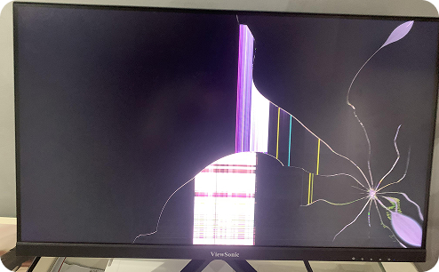 Замена матрицы монитора Viewsonic. До ремонта.