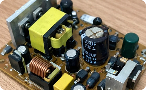 Ремонт блока питания монитора Viewsonic. До ремонта.