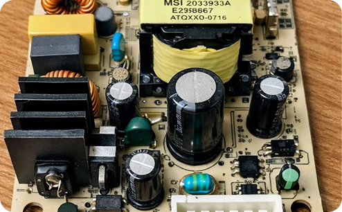 Ремонт блока питания монитора MSI. После ремонта.