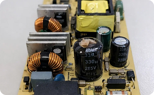 Ремонт блока питания монитора Benq. До ремонта.