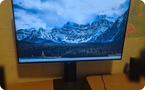 Замена матрицы монитора DELL. После ремонта.