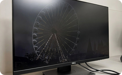 Замена подсветки монитора DELL. До ремонта.