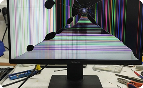 Замена матрицы монитора Xiaomi. До ремонта.