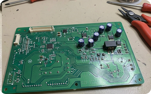 Ремонт платы монитора Fujitsu. После ремонта.