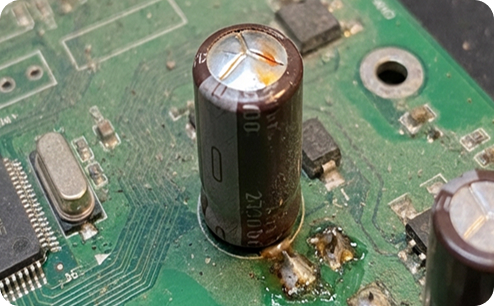 Ремонт платы монитора Xiaomi. До ремонта.