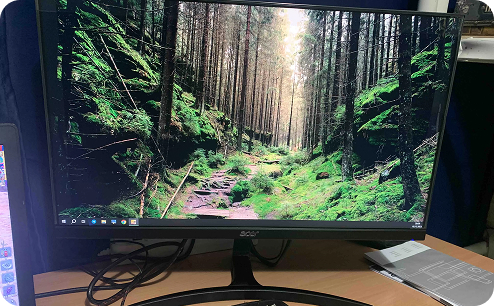 Замена подсветки монитора Acer. После ремонта.