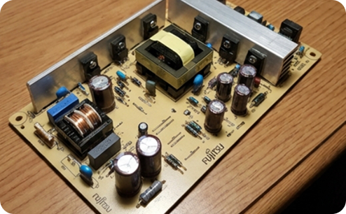 Ремонт блока питания монитора Fujitsu. После ремонта.