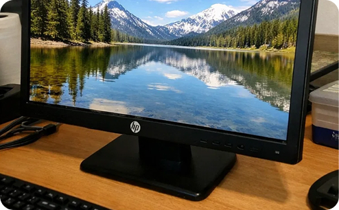 Замена матрицы монитора HP. После ремонта.