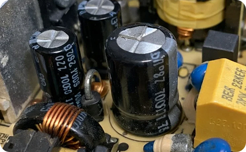 Ремонт блока питания монитора Huawei. До ремонта.