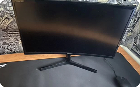 Замена матрицы монитора Samsung. После ремонта.