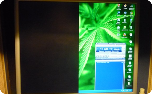 Замена матрицы монитора NEC. До ремонта.