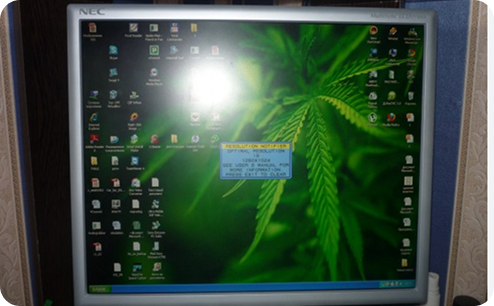 Замена матрицы монитора NEC. После ремонта.