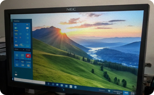 Замена подсветки монитора NEC. После ремонта.