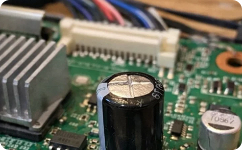 Ремонт платы монитора NEC. До ремонта.