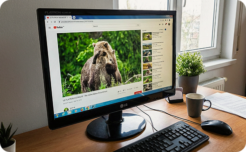 Замена матрицы монитора LG. После ремонта.