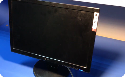 Замена подсветки монитора LG. До ремонта.