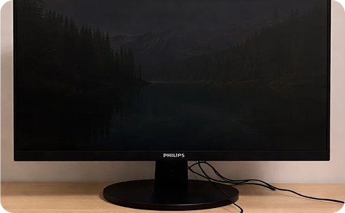 Замена подсветки монитора PHILIPS. До ремонта.