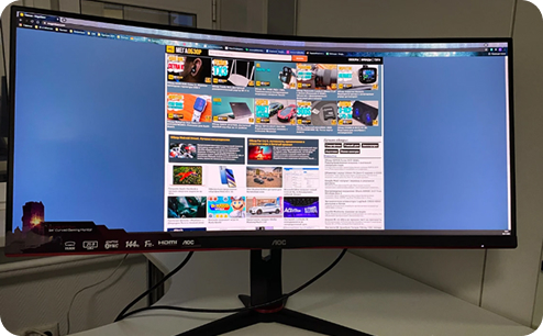 Ремонт платы монитора AOC. До ремонта.