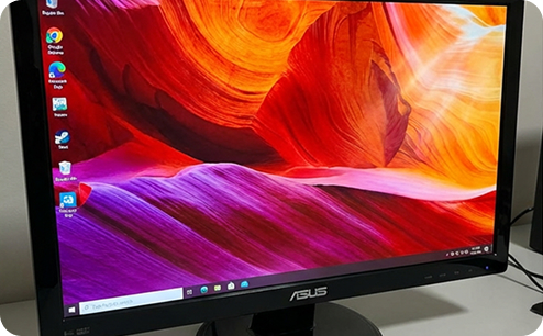 Замена матрицы монитора ASUS. После ремонта.