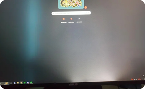 Замена подсветки монитора ASUS. До ремонта.