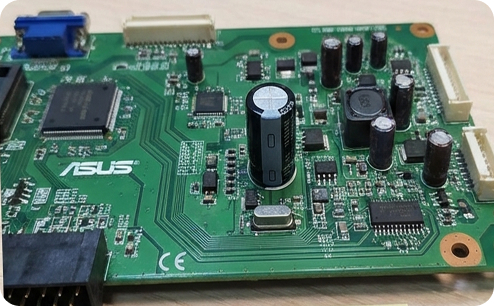 Ремонт платы монитора ASUS. После ремонта.