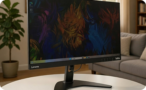 Замена подсветки монитора Lenovo. До ремонта.